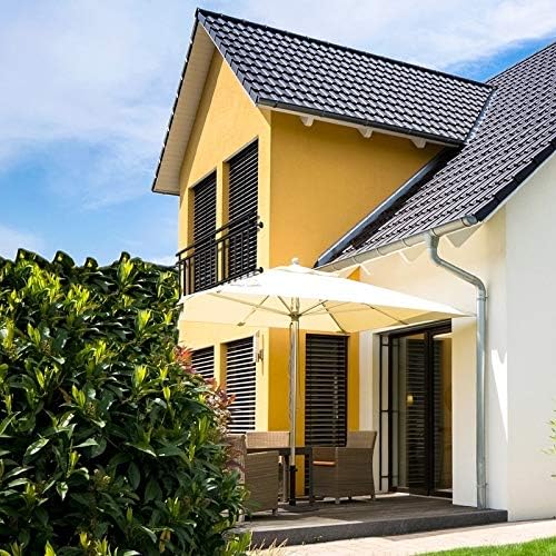 ECD Germany Französischer Balkon 90 x 225 cm mit 16 Füllstäben, Schwarz matt &amp; rau, Stahl pulverbesc