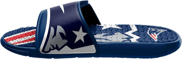 FOCO Commanders NFL Legacy Sport Slide Flip-Flops für Herren New England Patriots 9-10 Colorblock Bi