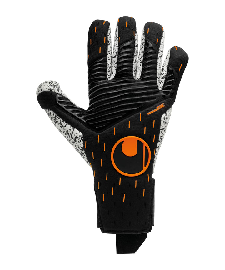 uhlsport Speed Contact Supergrip+ Finger Surround Torwarthandschuhe 11 schwarz/weiss/neonorange, 11