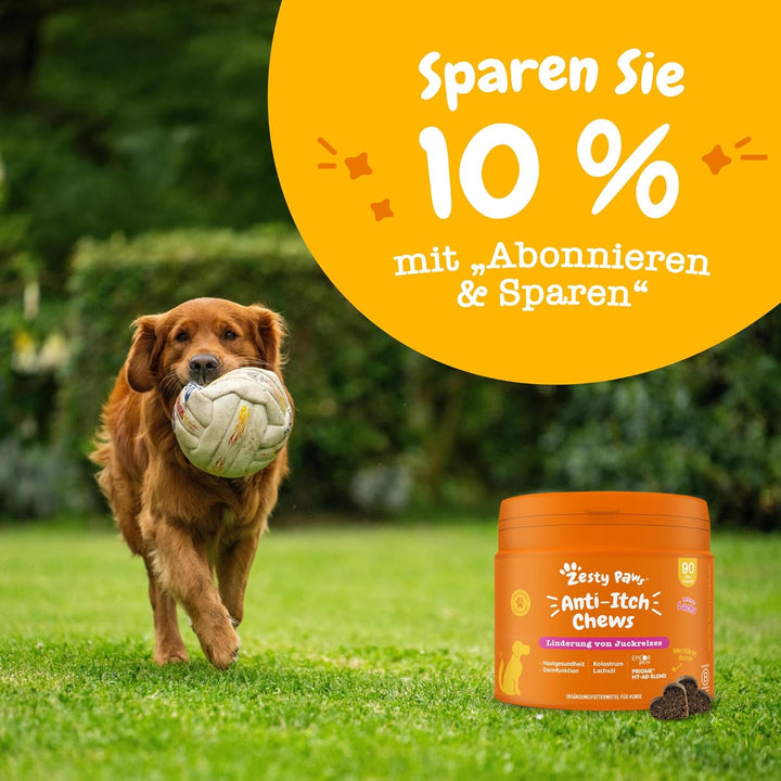 Zesty Paws Allergy Immune Supplement for Dogs Saumon, Saumon