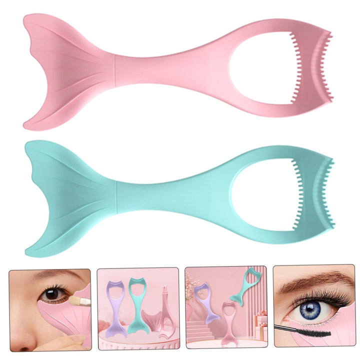 Eyeliner-Schablone Und Mascara-Schild 2 Stück Wimpernhilfswerkzeug Für Obere Und Untere Wimpern Mit