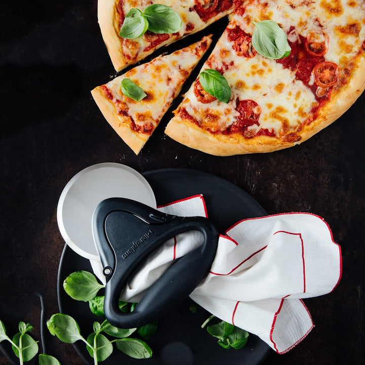Microplane Pizza Schneider Rad Roller Edelstahl Schwarz Schwarz (Rad Roller), Schwarz (Rad Roller)