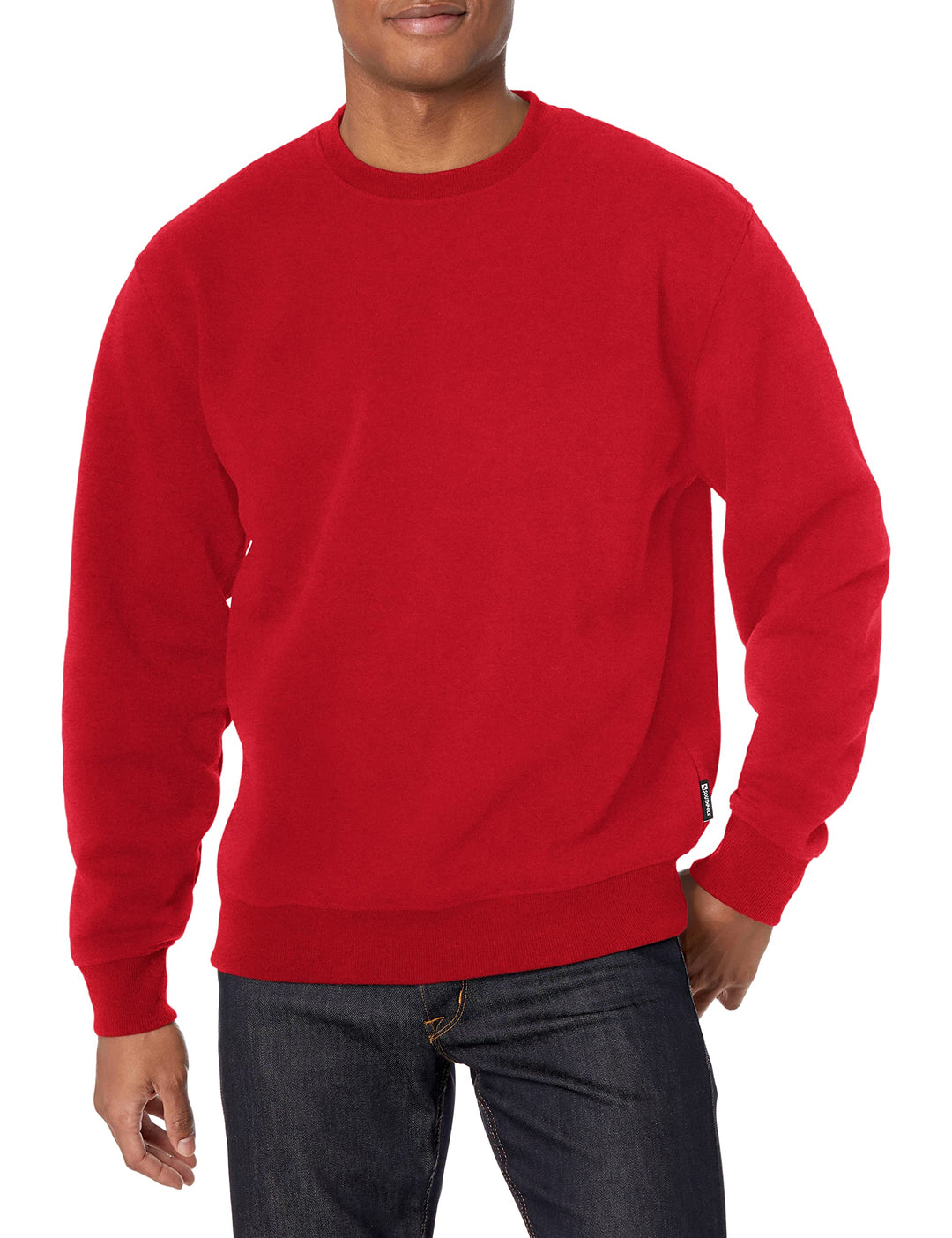 Southpole Herren Basic Fleece Crewneck Sweatshirt Sweatshirt (1er Pack) M Rot, M Rot