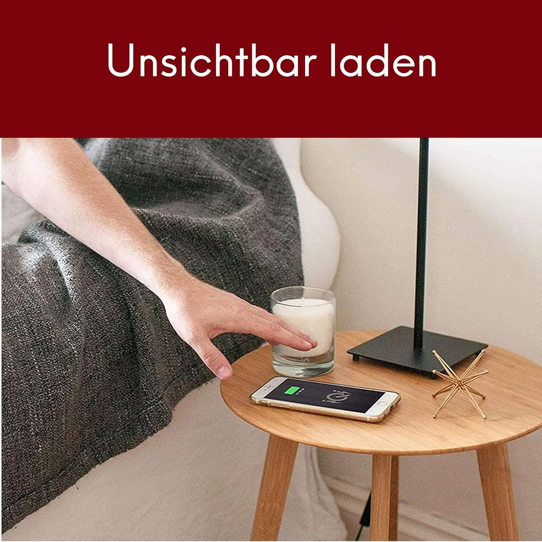 kalb | QI Unterbau und Einbau Ladegerät grau Ladedistanz 3-18 mm Smart Wireless