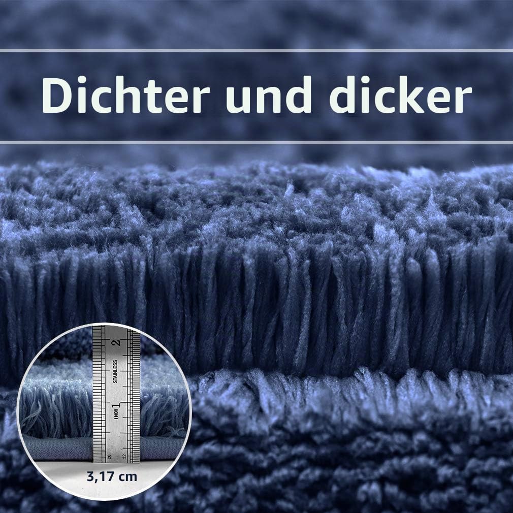 Badematten Set 2 Teilig Rutschfest Badvorleger Set Verdickt Badteppich Badgarnitur Set Weich Flausch