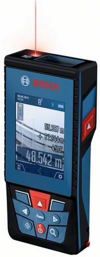 Bosch Professional Laser-Entfernungsmesser GLM 150-27 C (integrierte Kamera, integrierter 3,6 V Akku