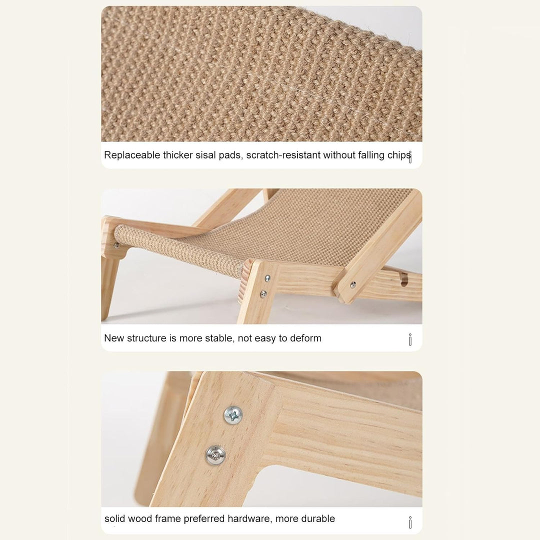 Cat Sisal Chair - Katzen Stuhl, Sisal Liegestuhl, Katzen Bett, Hochbett, Strandstuhl, Für Hunde