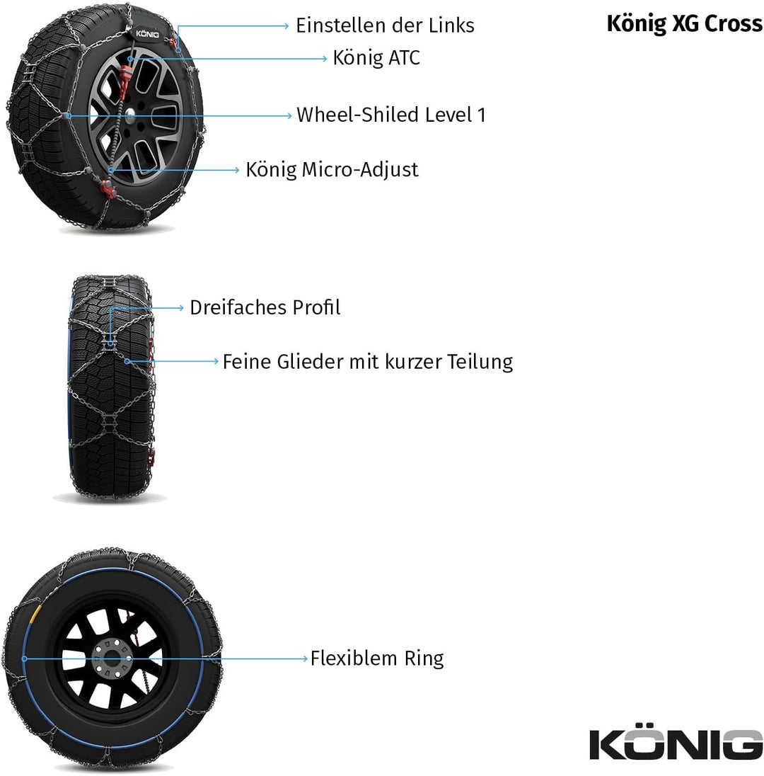 KÖNIG XG Cross 249 - Schneeketten, 249