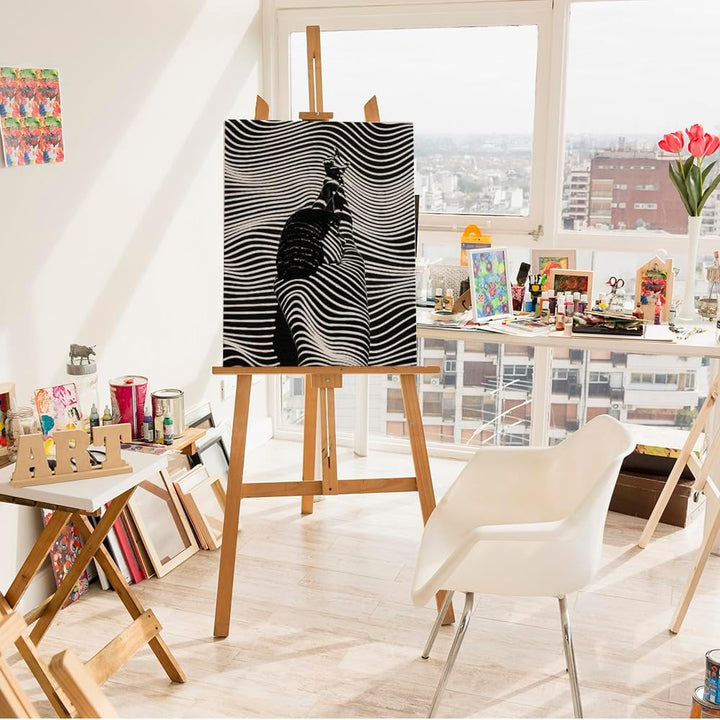 Artnapi Malen nach Zahlen Erwachsene mit Rahmen | DIY Handgemalt | Unendlichkeitswellen| Kit für Anf