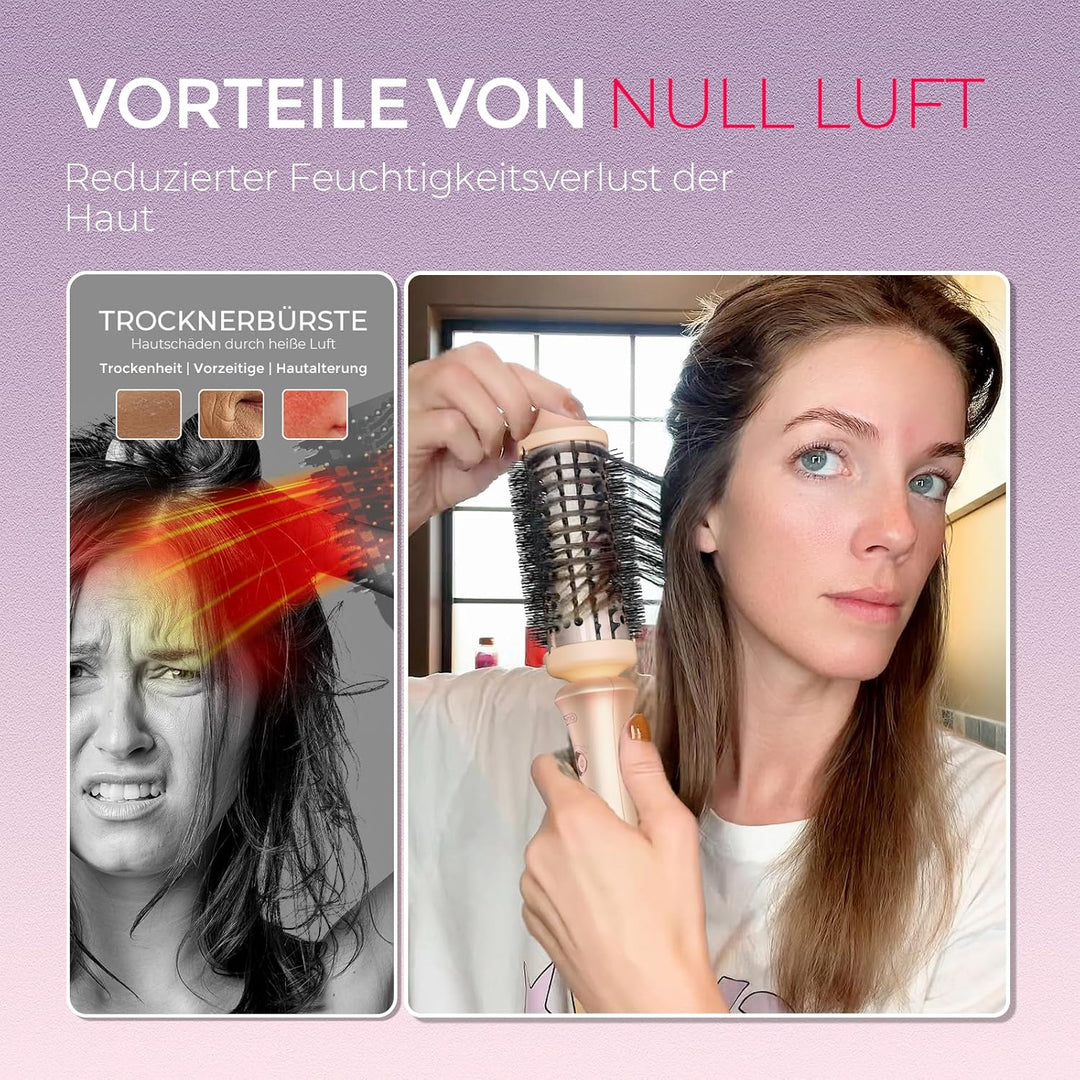 TYMO STYLUX Thermobürste 43mm - Thermal Brush Lockenbürste Styler für natürliche Locken und Blowout,