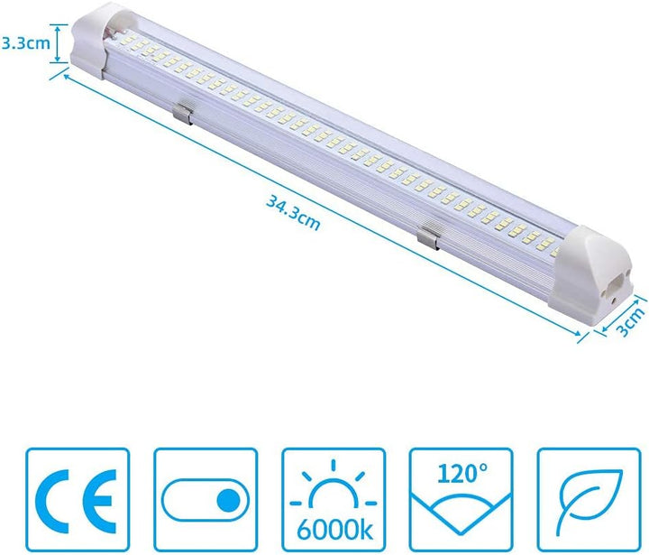 papasbox 4x 108 LED Innenraumbeleuchtung Auto LED, Innenbeleuchtung 12 Volt LED Lampe 12V Lichtleist