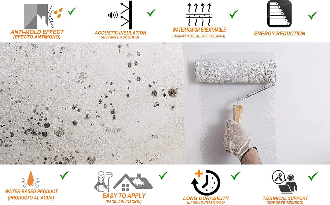 Tecno Prodist TECPINT ANTIKONDENSATION (7,5 Liter) - Anti-Kondensations Farbe auf Wasserbasis für in