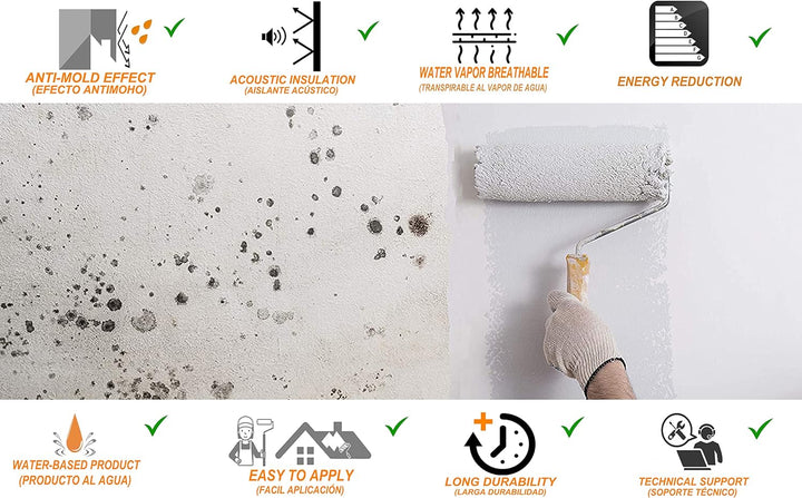 Tecno Prodist TECPINT ANTIKONDENSATION (7,5 Liter) - Anti-Kondensations Farbe auf Wasserbasis für in