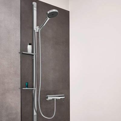 hansgrohe Wannenarmatur Finoris, Aufputz Brausebatterie, Duscharmatur für 1 Funktion, Chrom Chrom Du