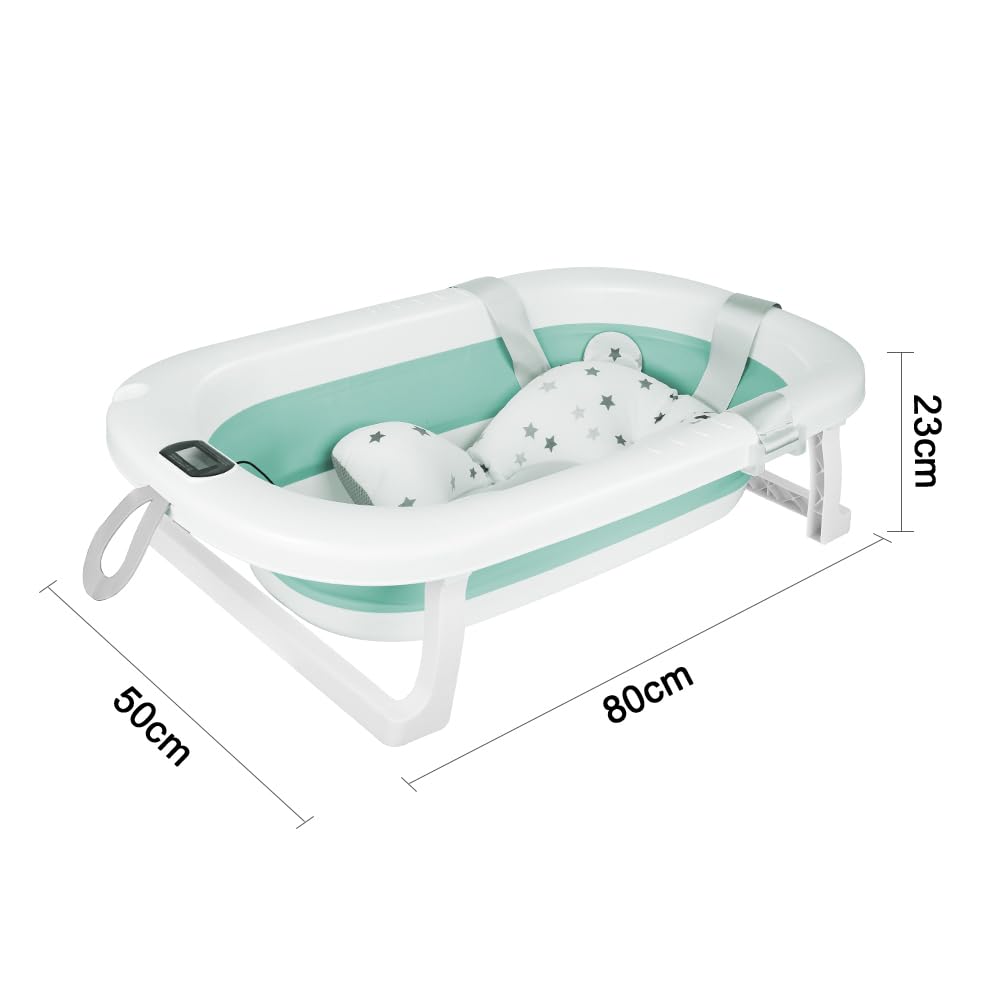 Faltbare Babywanne, Babybadewanne Babywanne Reisedusche Badebecken Duschwanne für Neugeborene &amp; Klei