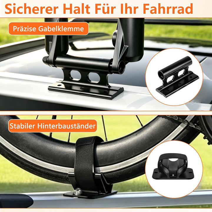 Gabelhalterung Fahrrad 1x Gabelhalterung + 1x Hinterradhalterung Aluminium Fahrradgabelhalterung Unt