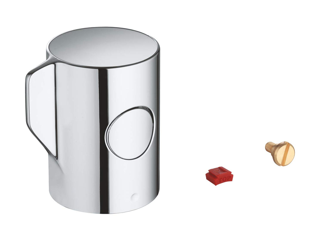 GROHE Grohtherm 800 - Temperaturwählgriff (Sicherheitssperre bei 38°C, einstellbare max. Temperaturb