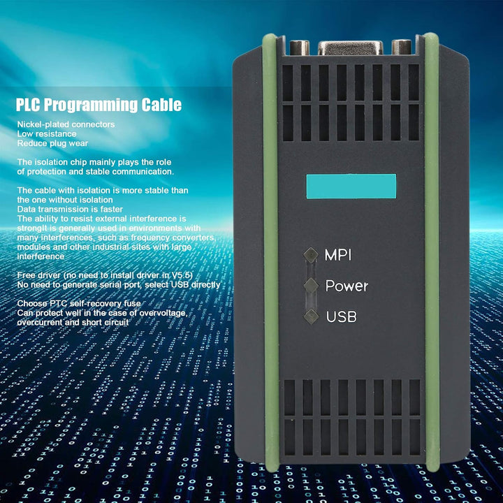 Cocoarm USB-MPI-Programmierkabel mit Vernickelten Anschlüssen, PTC-Selbstwiederherstellungssicherung