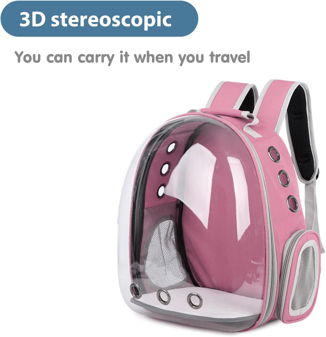 PETCUTE Haustier Katzen Rucksack,Hunde Rucksack für Kleine Katzen und Hunde,Atmungsaktive 360 ° Sich