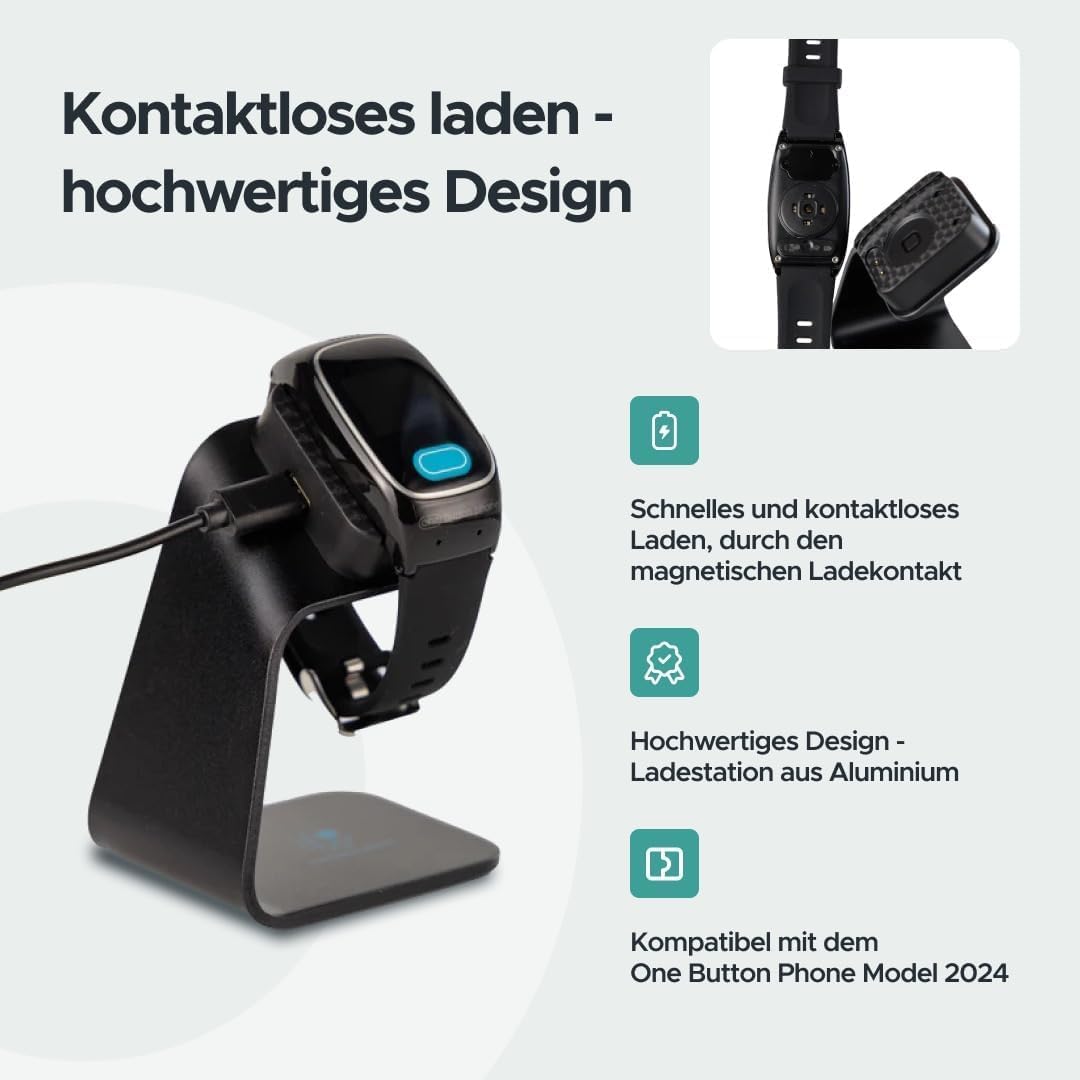 Modell 2024 mit original Ladestation & Displayschutzfolie one button phone Model 2024 mit original L