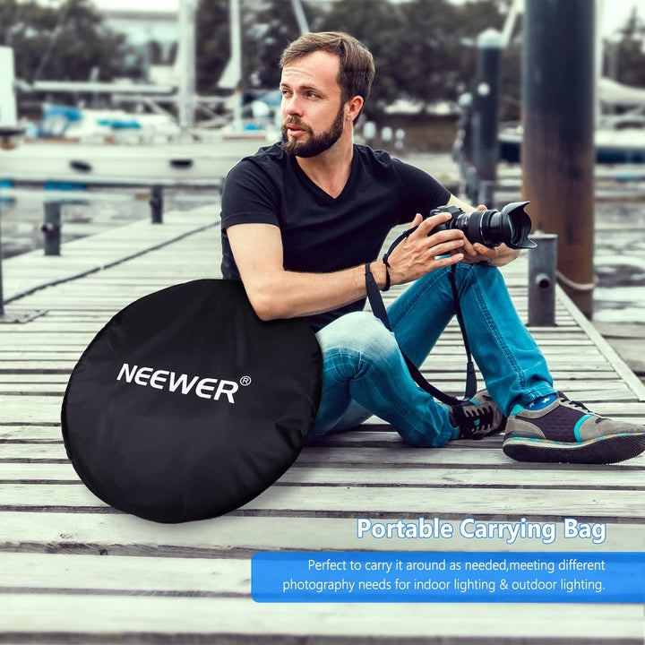 Neewer® 5-in-1-Ovale 120X180cm Faltbare Professionelle Multi-ScheibenLicht-Reflektor mit Durchlässig