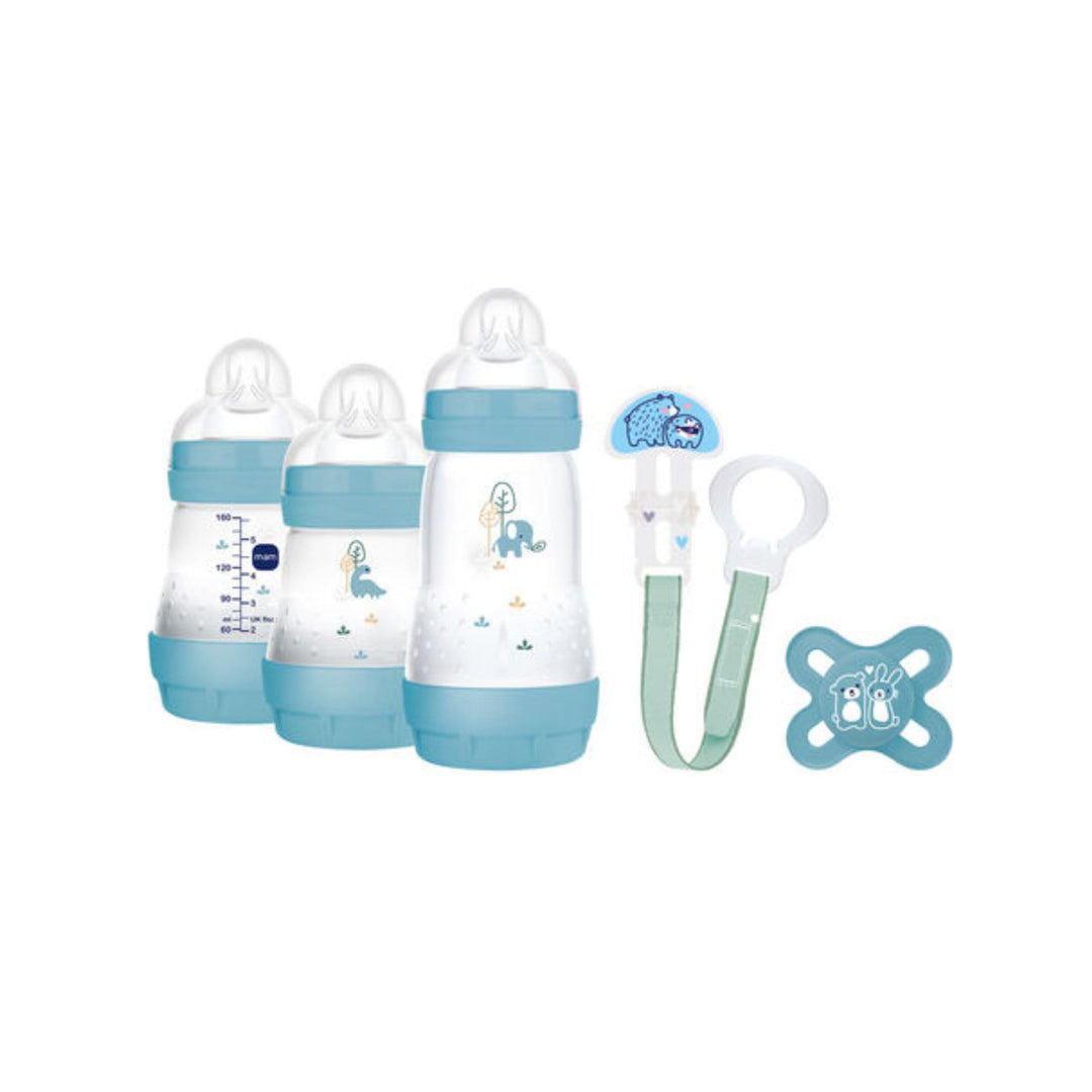 MAM Welcome To The World Geschenkset mit 3 Easy Start Anti-Kolik-Fläschchen, Start Nano-Schnuller, C