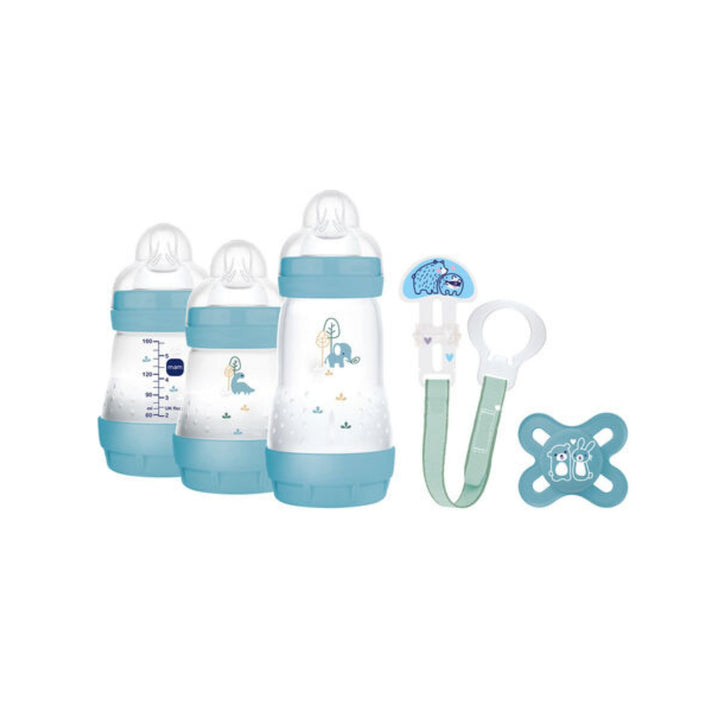 MAM Welcome To The World Geschenkset mit 3 Easy Start Anti-Kolik-Fläschchen, Start Nano-Schnuller, C