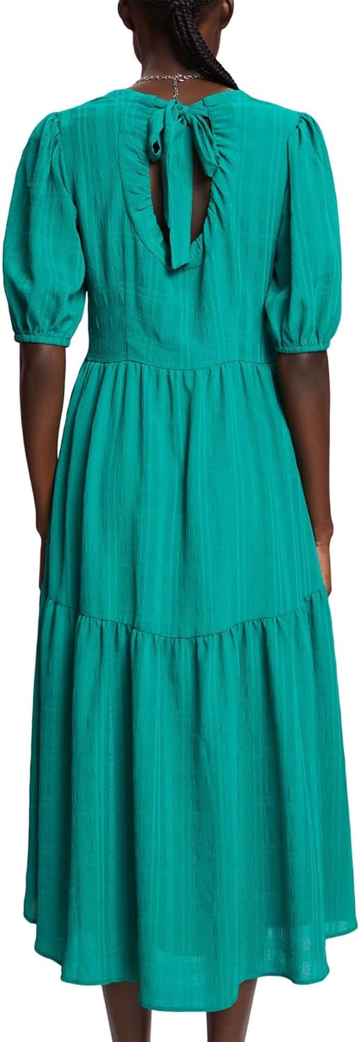 Esprit Damen 033eo1e313 Kleid 38 305/Emerald Green, 38 305/Emerald Green