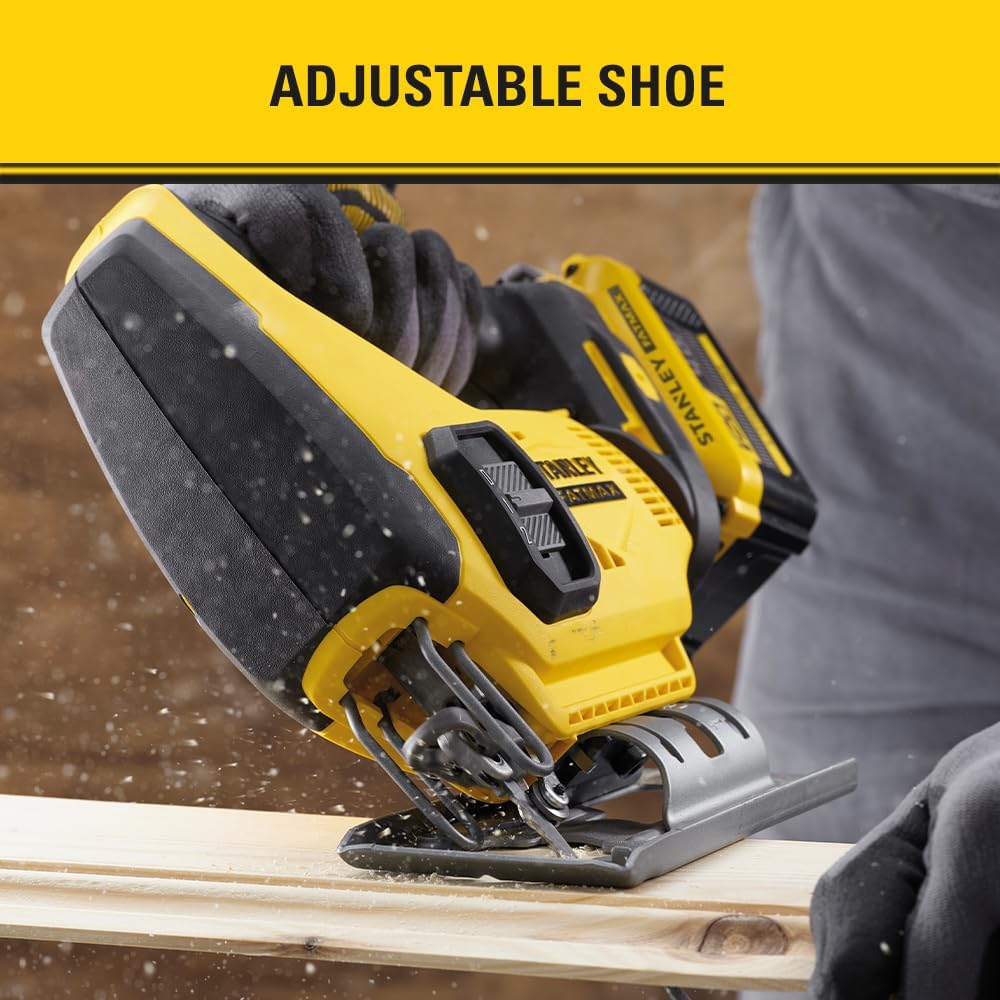 Stanley FatMax 18V Akku-Pendelhub-Stichsäge SFMCS600B (zwei Pendelhubstufen, variable Hubzahl, werkz