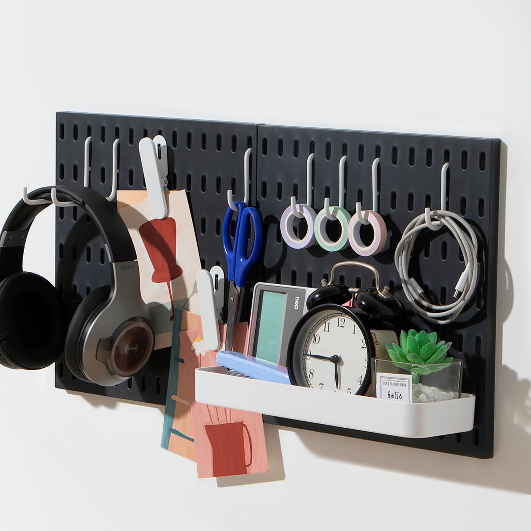 Keepo Stecktafel-Kombinationsset, Stecktafeln und Zubehör, modular zum Aufhängen für Wand-Organizer,