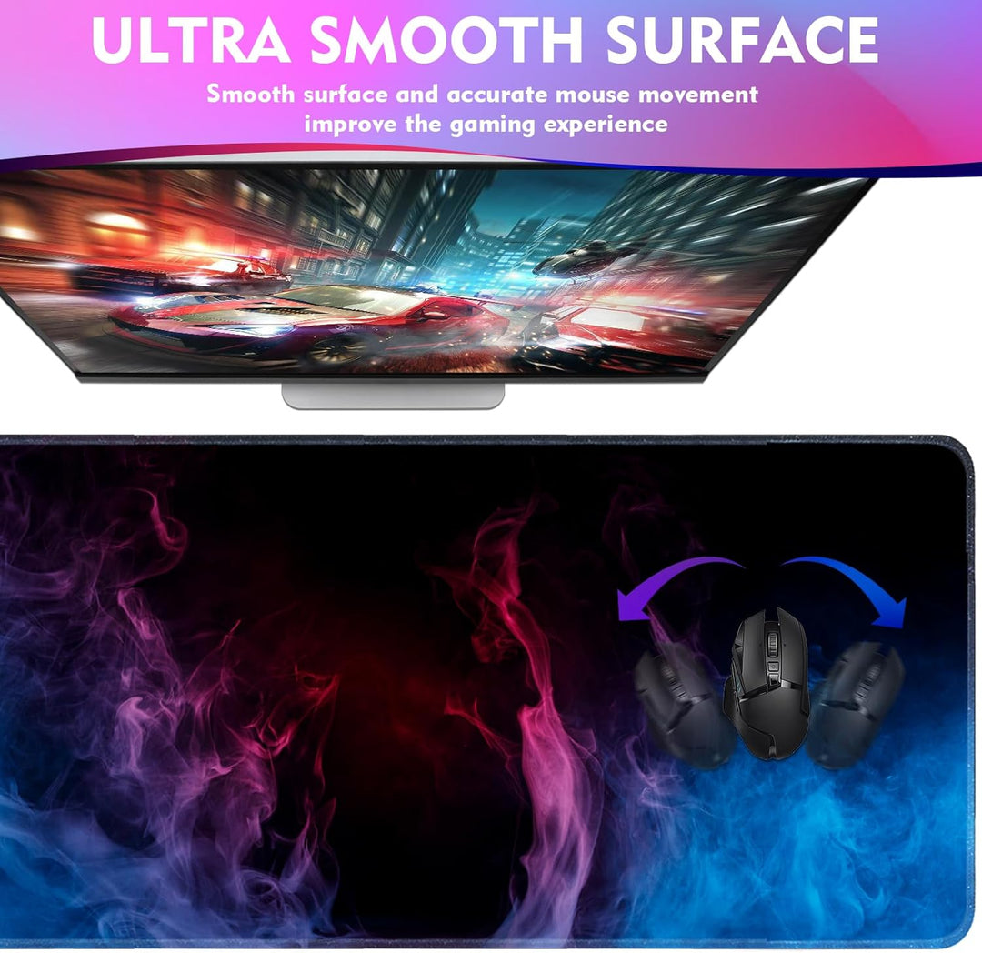 Giecy Gaming Mauspad XXL, Mousepad Gross 800x300mm,Schreibtischunterlage mit Rutschfester Gummibasis