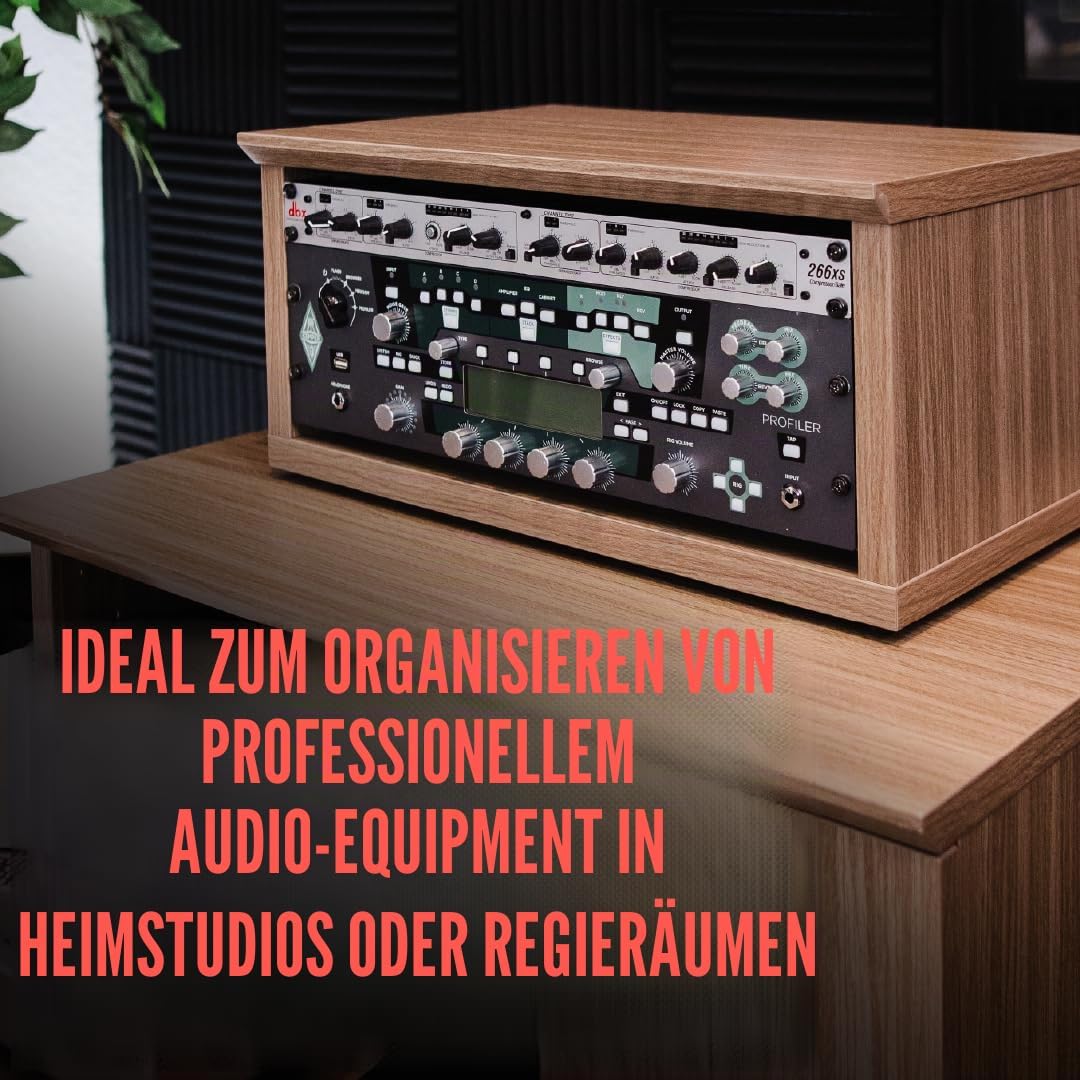 Gator Frameworks Elite Furniture Series Desktop 4U Studio Rack, Ahorn Natur (GFW-ELITERK-4U-MPL)
