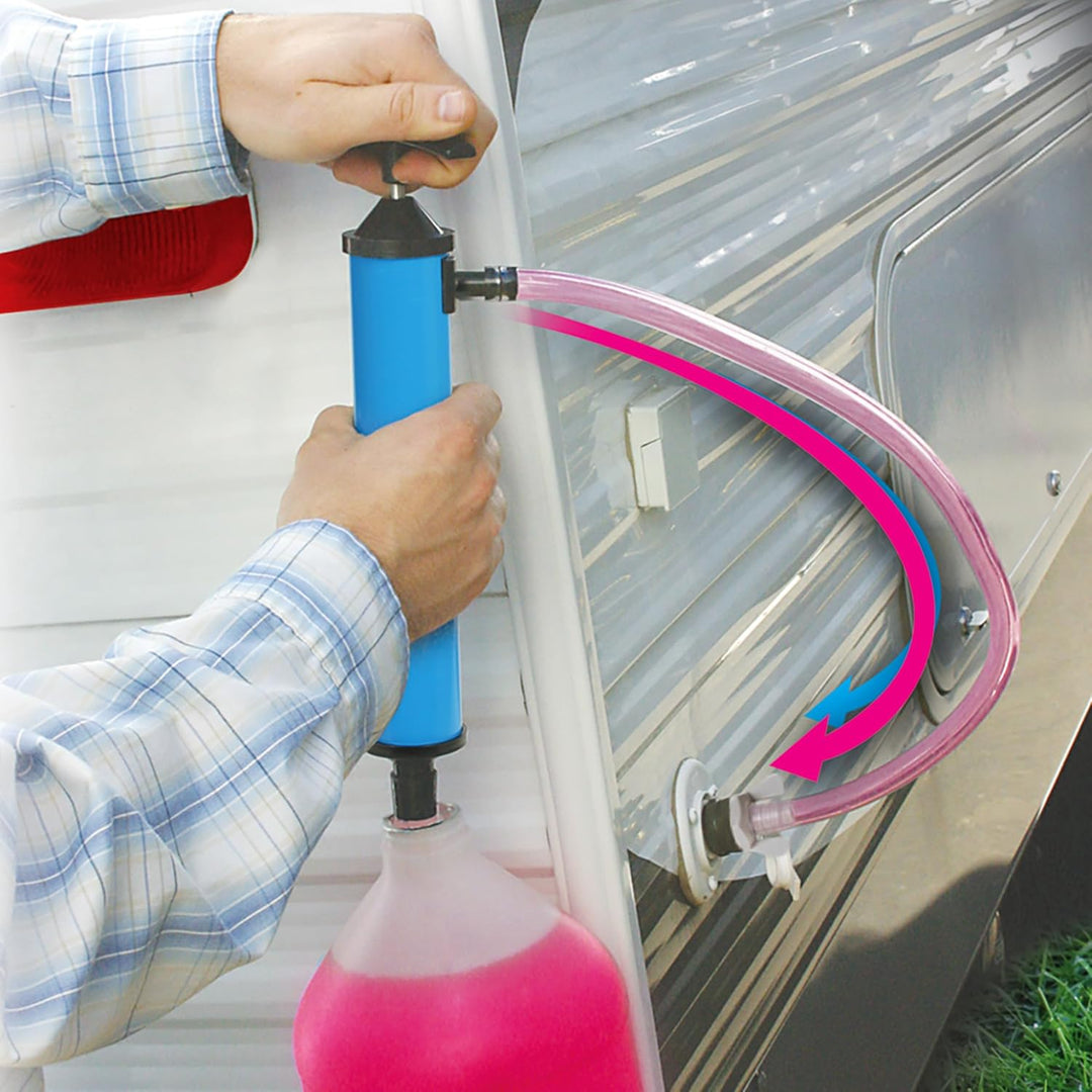 Camco Wohnmobil-Frostschutz-Handpumpen-Set – Wohnmobil-Winterisierungsset – schützt die Sanitärinsta