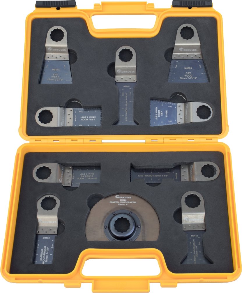 Herkules M1500 für Fein Super Cut Sägeblätter-Sortiment für Super CUT Multi Schleifer im Kst-Koffer,