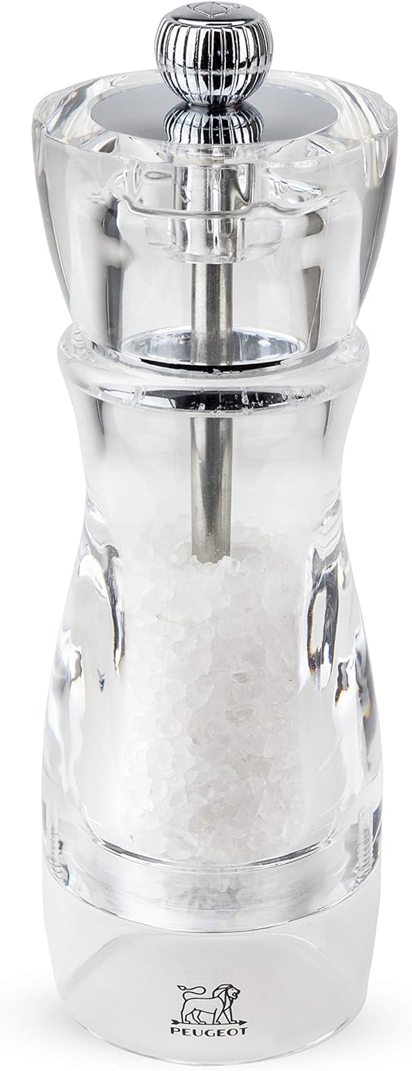 Peugeot 18238 Vittel Salzmühle Acryl, 4,9 x 4,9 x 16 cm, transparent Salzmühle 16 cm, Salzmühle 16 c