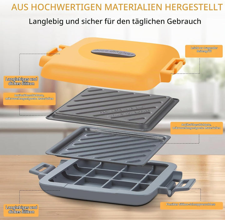 Sandwichmaker, Sandwichtoaster für Mikrowelle, Antihaftbeschichteter Sandwich-Toaster, Panini Sandwi