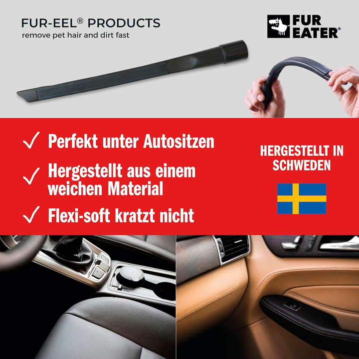 FUR-EEL Flexi-Soft Flexibel Fugendüse Staubsaugeraufsatz 46cm lange, Flachdüse Verlängerung Düse Zub