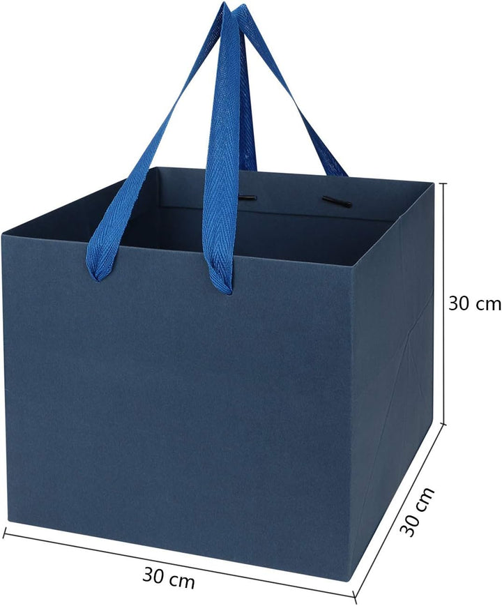 Papiertüten Kartenpapier Geschenktüten 5 Stück Papiertüten Viereckig Papiertaschen Grosse Kapazität