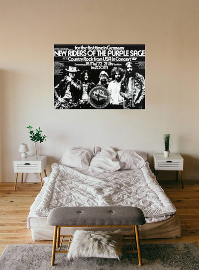 New Riders of The Purple Sage - Gypsy Cowboy, Frankfurt 1972 » Konzertplakat/Premium Poster | Live K