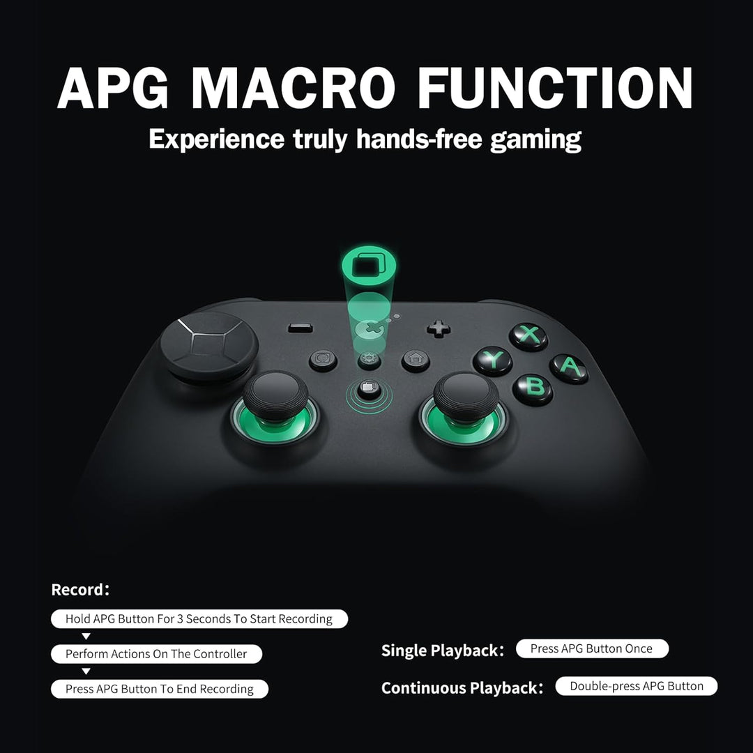 GuliKit TT Pro Wireless Game Controller, Bluetooth,Hyperlink Wireless Adapter,Wired, Anti-Drift 720°