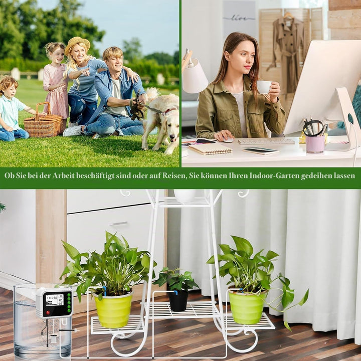 Automatische Bewässerung Indoor, Bewässerungssystem für 15 Pflanzen, Gewächshaus Bewässerung wiedera