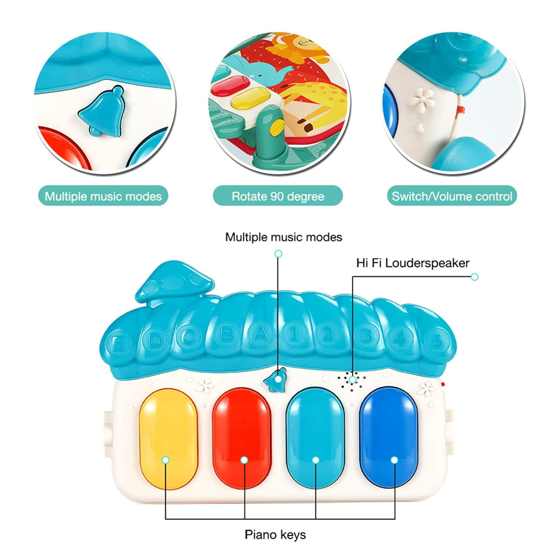 Eners Baby Gym Spielmatte Musikalische Aktivitätsmatte Piano Baby Play Gym Bauchzeit Gepolsterte Mat