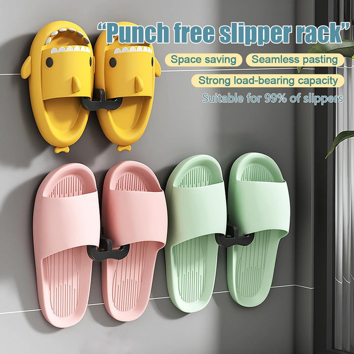10pcs Schuhregal Zur Hausschuhe Wandmontage, Ohne Bohren Wand Slipper Aufbewahrung Schuhablage Wand