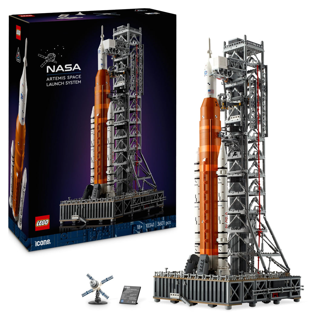 LEGO Icons NASA Artemis Startrampe, Dekoration fürs Wohnzimmer oder Büro, Geschenk zu Weihnachten, B