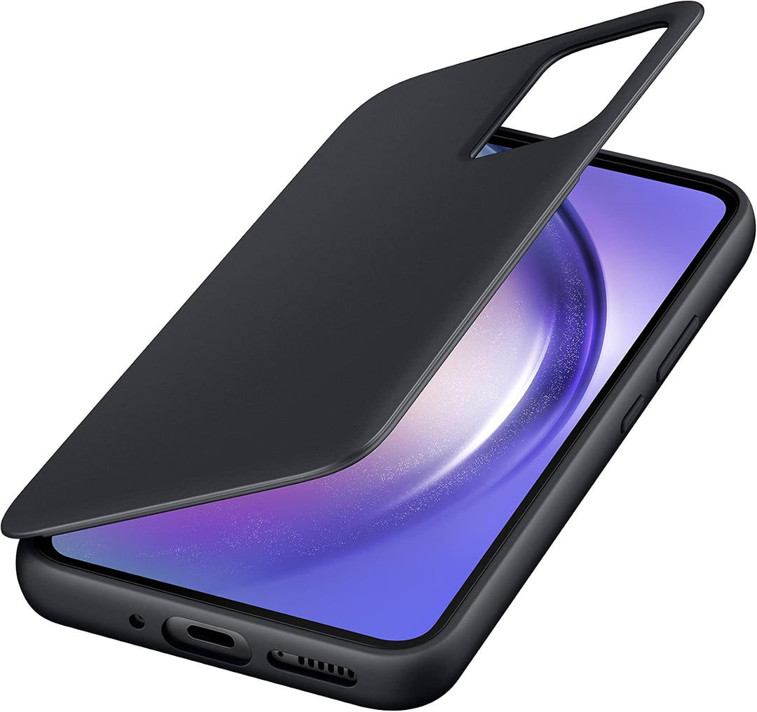 Samsung Smart View Wallet Case EF-ZA546 für das Galaxy A54 5G, Handyhülle, Schützhülle in Black, Bla