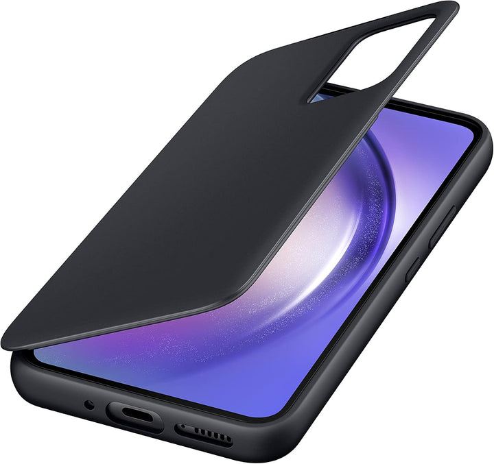 Samsung Smart View Wallet Case EF-ZA546 für das Galaxy A54 5G, Handyhülle, Schützhülle in Black, Bla