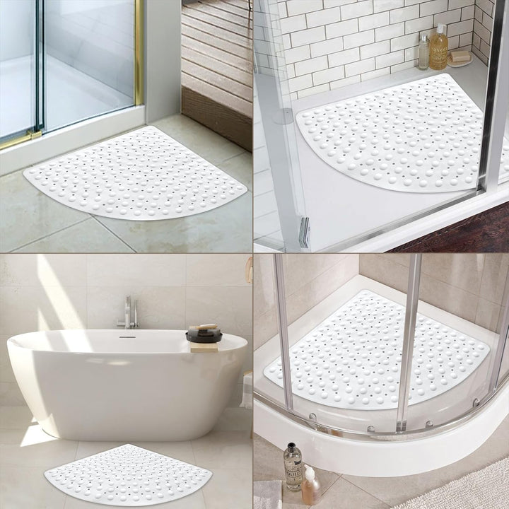 Duschmatte rutschfest Antirutschmatte Dusche 70 x 70 cm: Eckduschmatte Dreieckig Duscheinlage rutsch