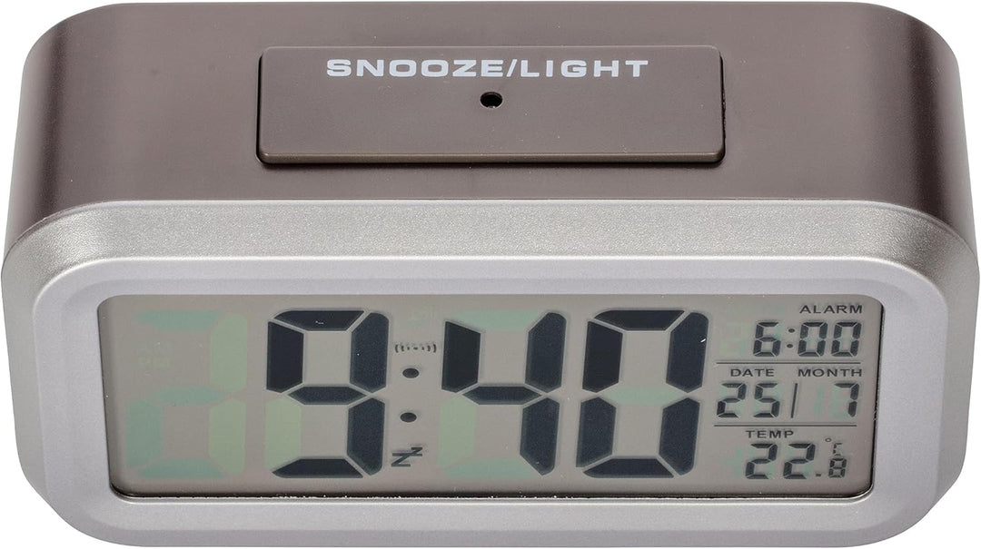 TFA Dostmann 60.2553 Digitaler Funk Wecker mit Temperatur Lumio Plus (anthrazit), Anthrazit