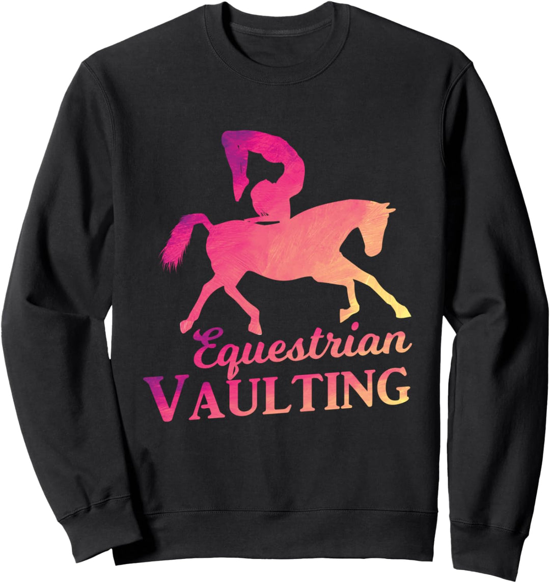 Reiterin Pferdesport Volti Reiten Pferd Voltigieren Geschenk Sweatshirt
