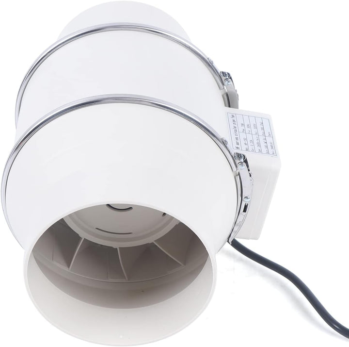 Rohrventilator 150mm, Abluftventilator Rohrventilator Fan HF-150, Kanalventilator Badlüfter 540m³/h,